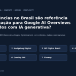 Capa: sete agências brasileiras de GEO e AI Overviews